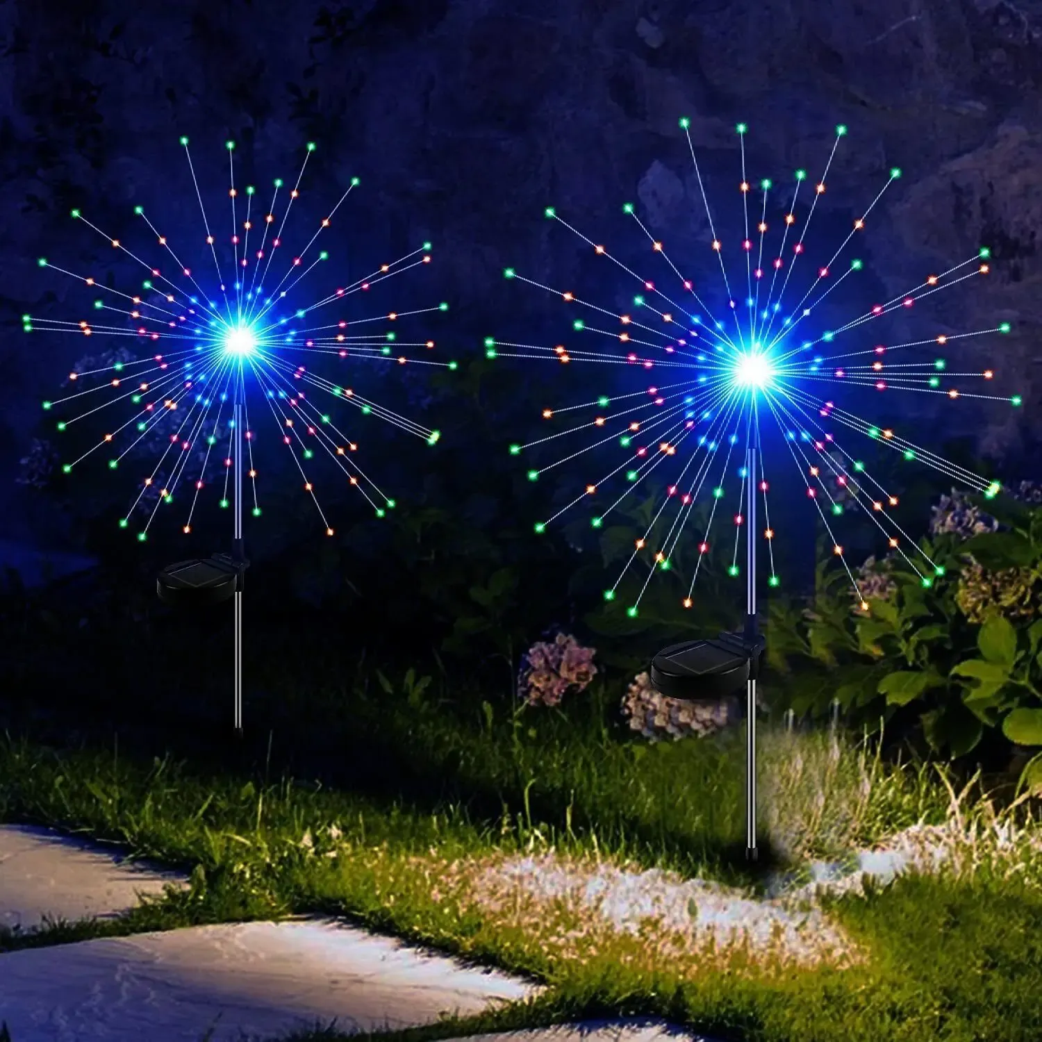 Décoration de jardin par éclairage solaire LED