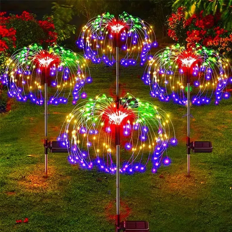 Lumières solaires LED en forme de pissenlit, étanches, pour décoration de jardin et d'extérieur 7