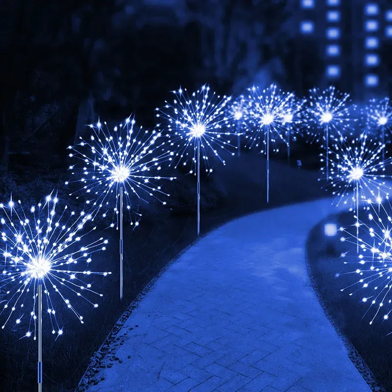 Lumières solaires LED en forme de pissenlit, étanches, pour décoration de jardin et d'extérieur 11