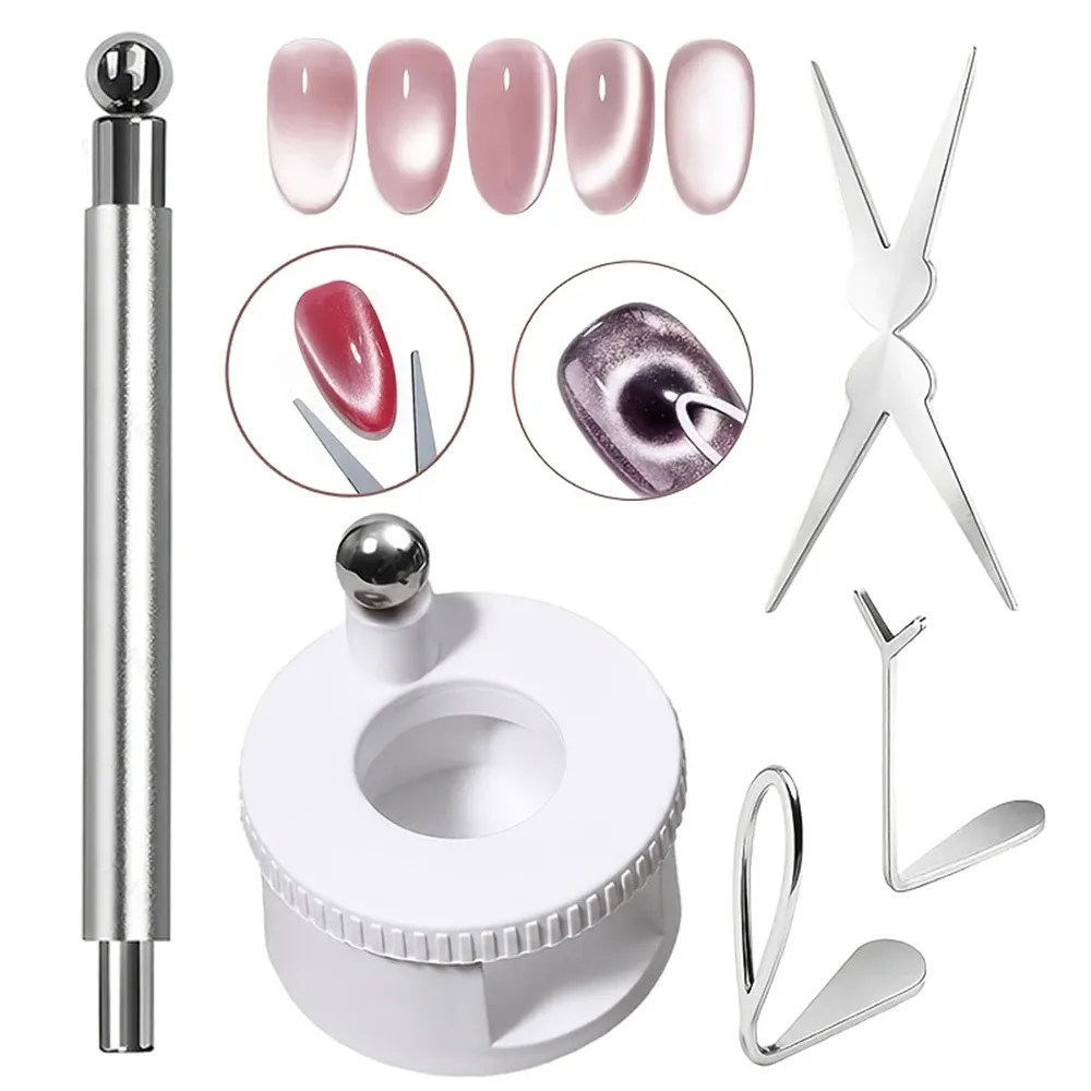 Aimant rotatif effet œil de chat pour ongles, grand format, pour nail art et vernis gel 7