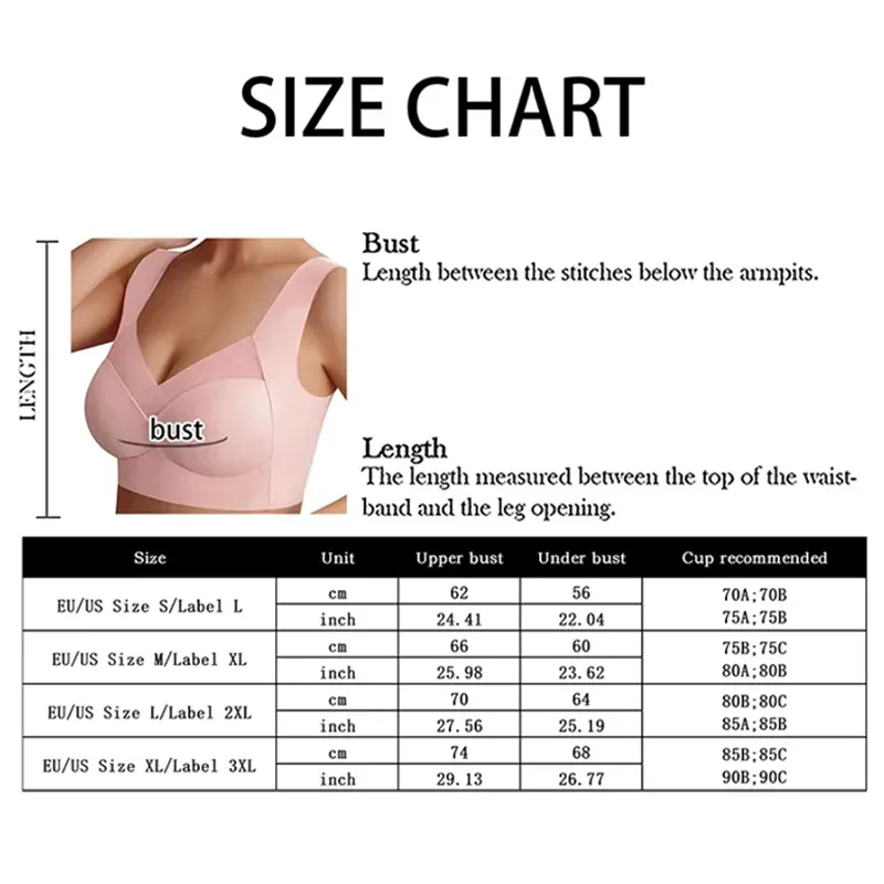 Détail des finitions du soutien-gorge sans couture