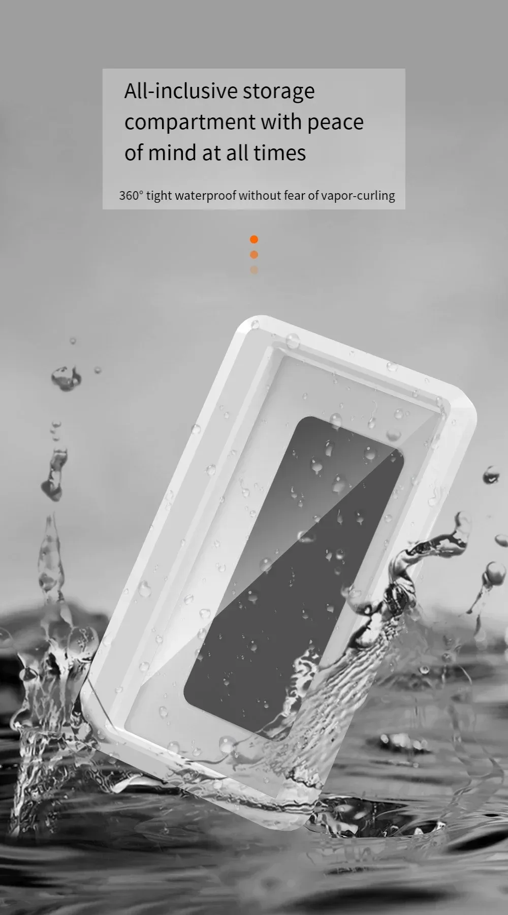 Support de téléphone étanche avec rotation réglable