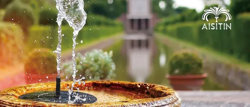Fontaine solaire décorative pour jardin