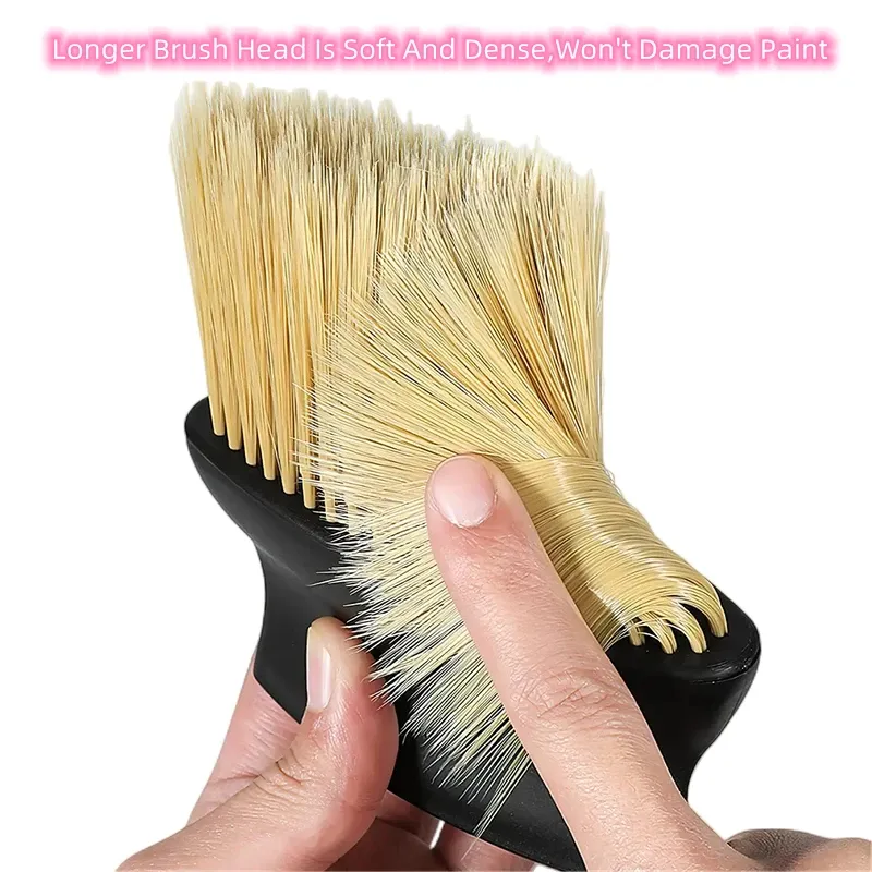 Brosse à poussière automatique pour intérieur de voiture, à poils souples, pour grilles de ventilation et tableau de bord 3