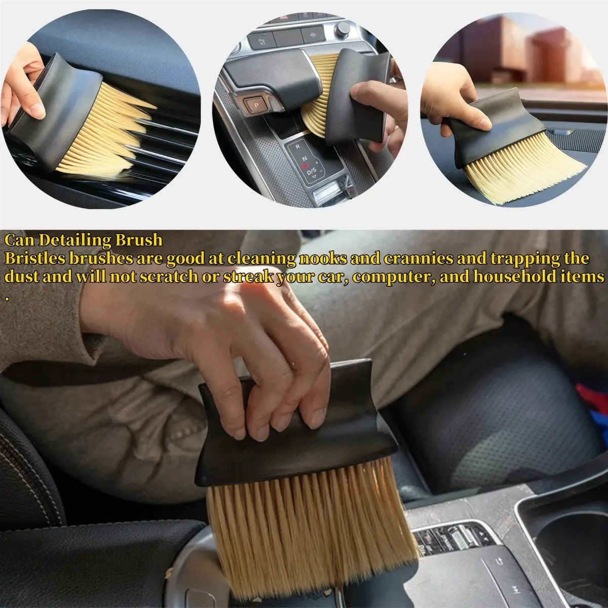 Brosse de détail automobile