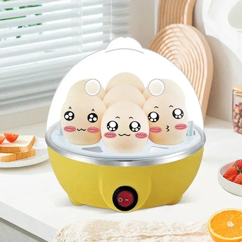 Cuiseur à œufs électrique 7 œufs multifonction avec arrêt automatique, pour œufs mollets, mi-durs, durs et omelettes 2