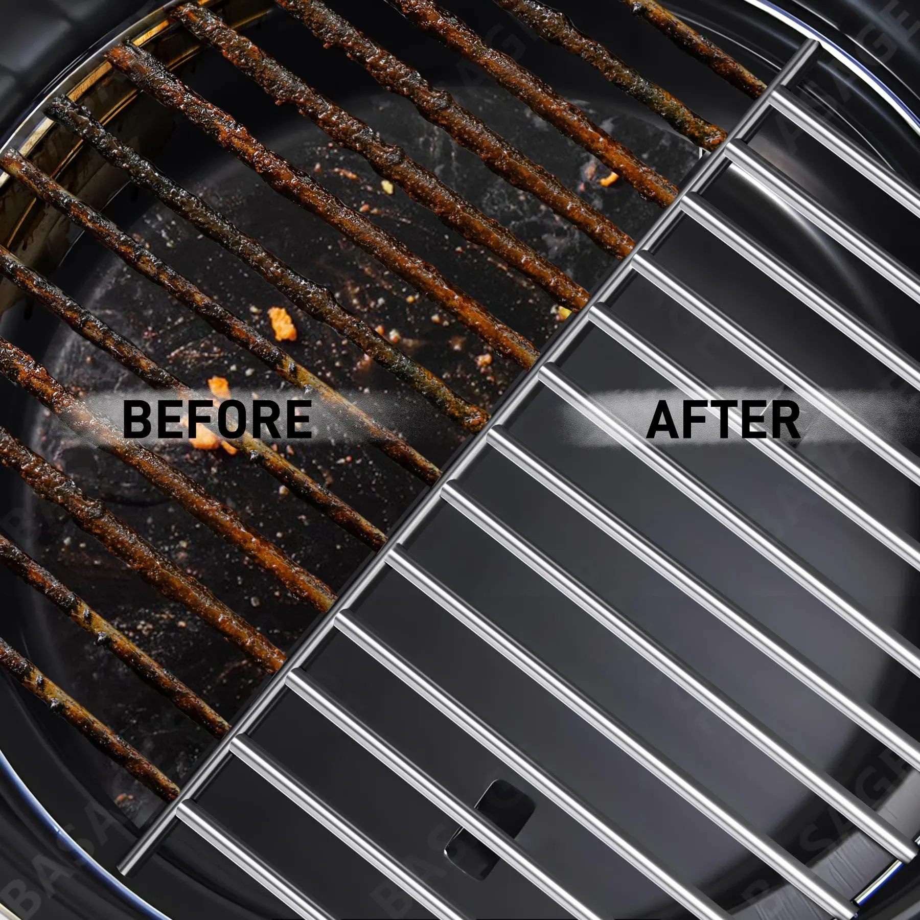 Brosse de nettoyage pour barbecue en acier inoxydable 3