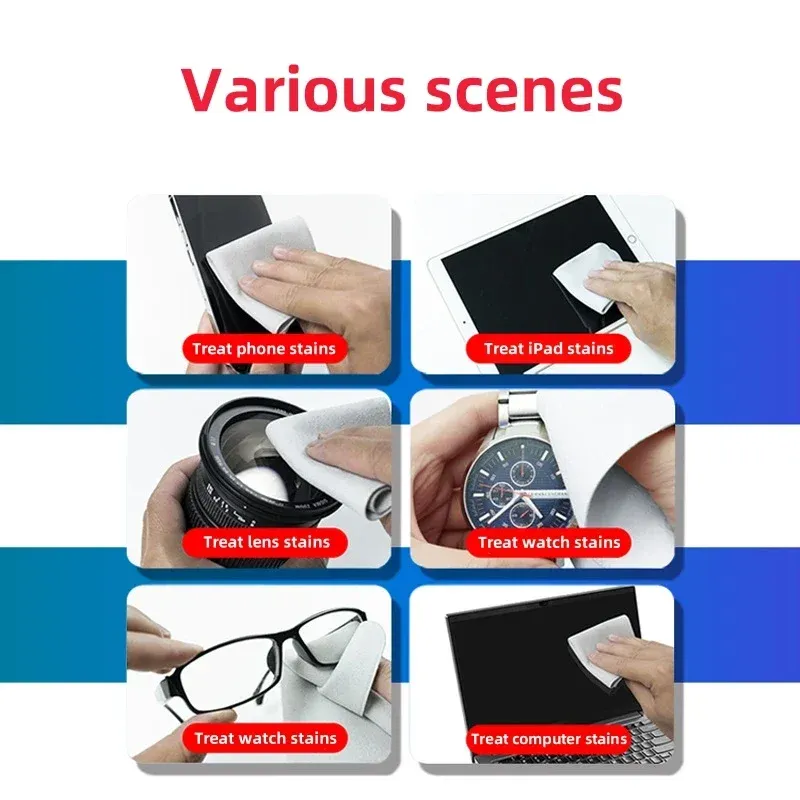 Nettoyant pour écran de téléphone en microfibre, compatible Apple iPhone et iPad, tablette, 16 cm, ratio 1:1 5