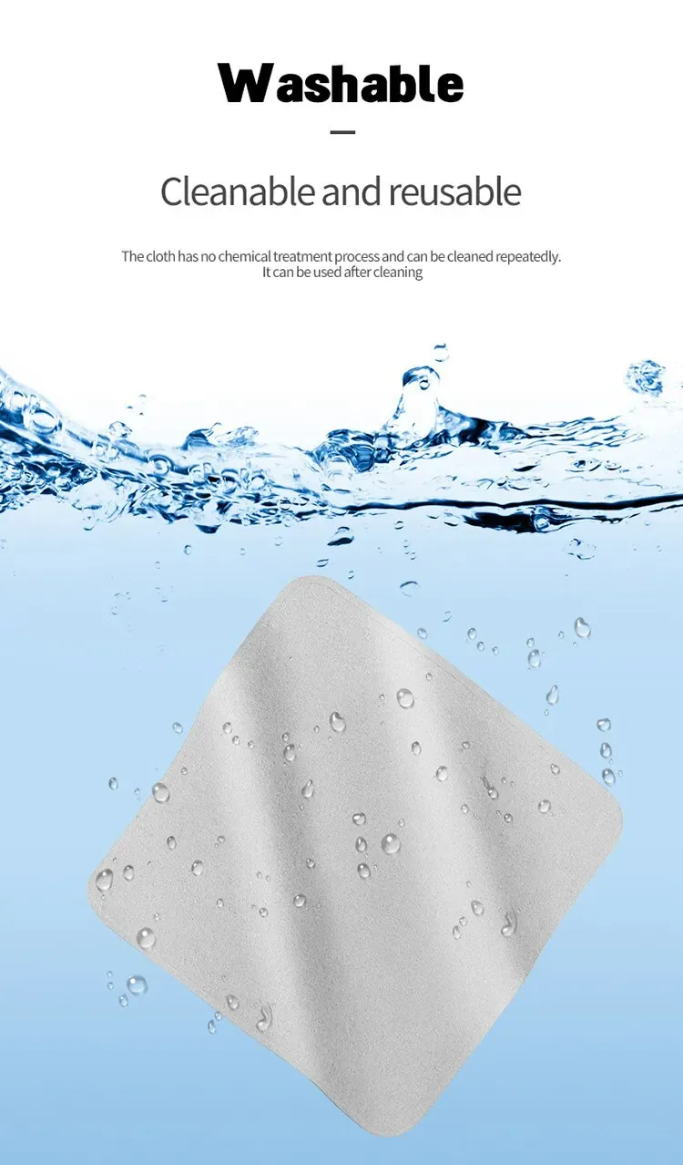 Nettoyage d'une tablette avec la microfibre