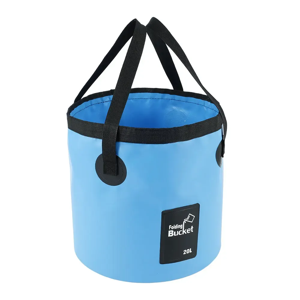 Seau pliant étanche 20 L portable pour l'extérieur 7