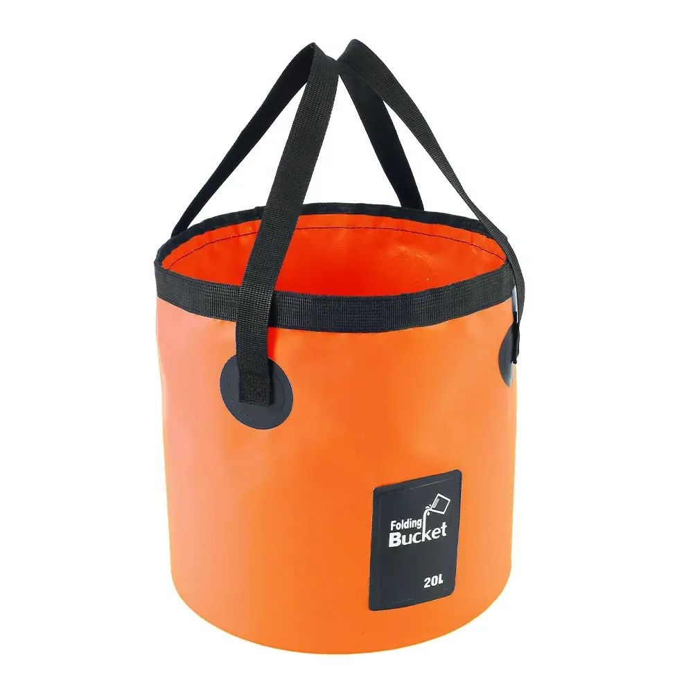 Seau pliant étanche 20 L portable pour l'extérieur 9