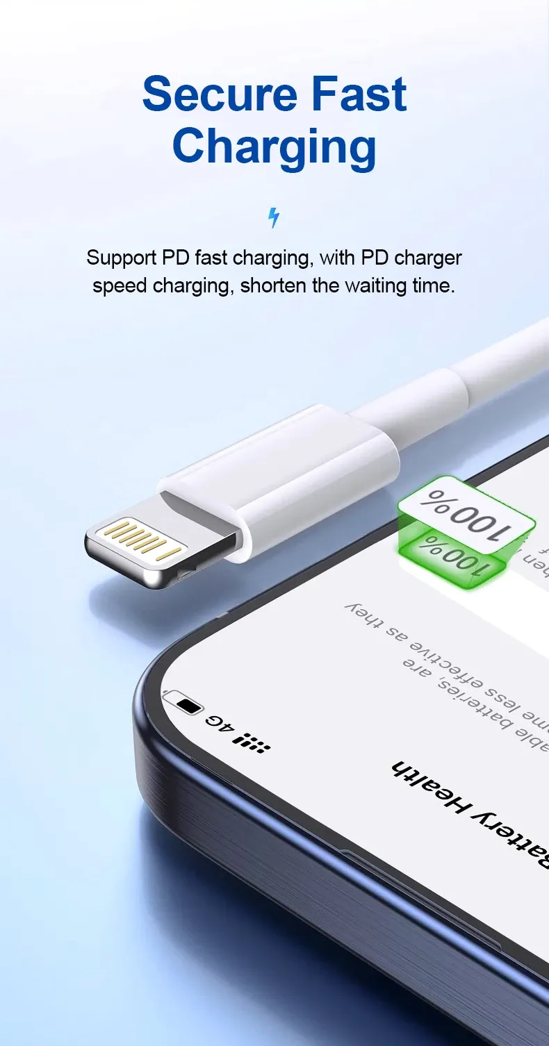 Câble de charge rapide pour iPhone