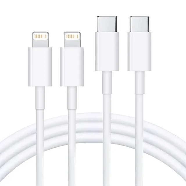 Câble Lightning vers USB-C Power Delivery 20 W certifié MFi pour iPhone 14, 13, 12, 11, Pro Max, XS Max, XR, 8, 7 et 6 8