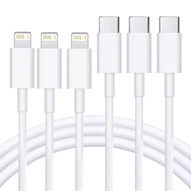Câble Lightning vers USB-C Power Delivery 20 W certifié MFi pour iPhone 14, 13, 12, 11, Pro Max, XS Max, XR, 8, 7 et 6 9