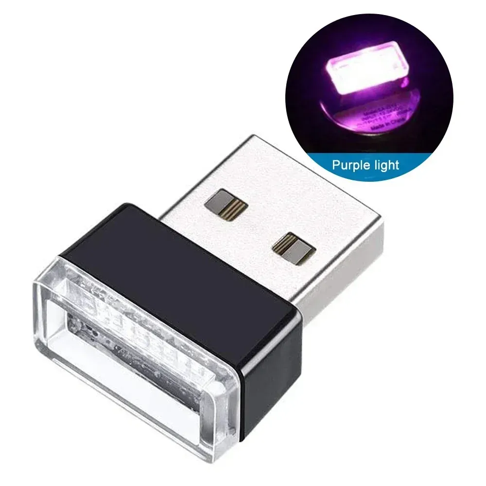 Mini lumière LED USB pour voiture, éclairage d'ambiance USB pour intérieur automobile, lampe décorative Plug and Play, éclairage de secours, lampe USB Stonego 10