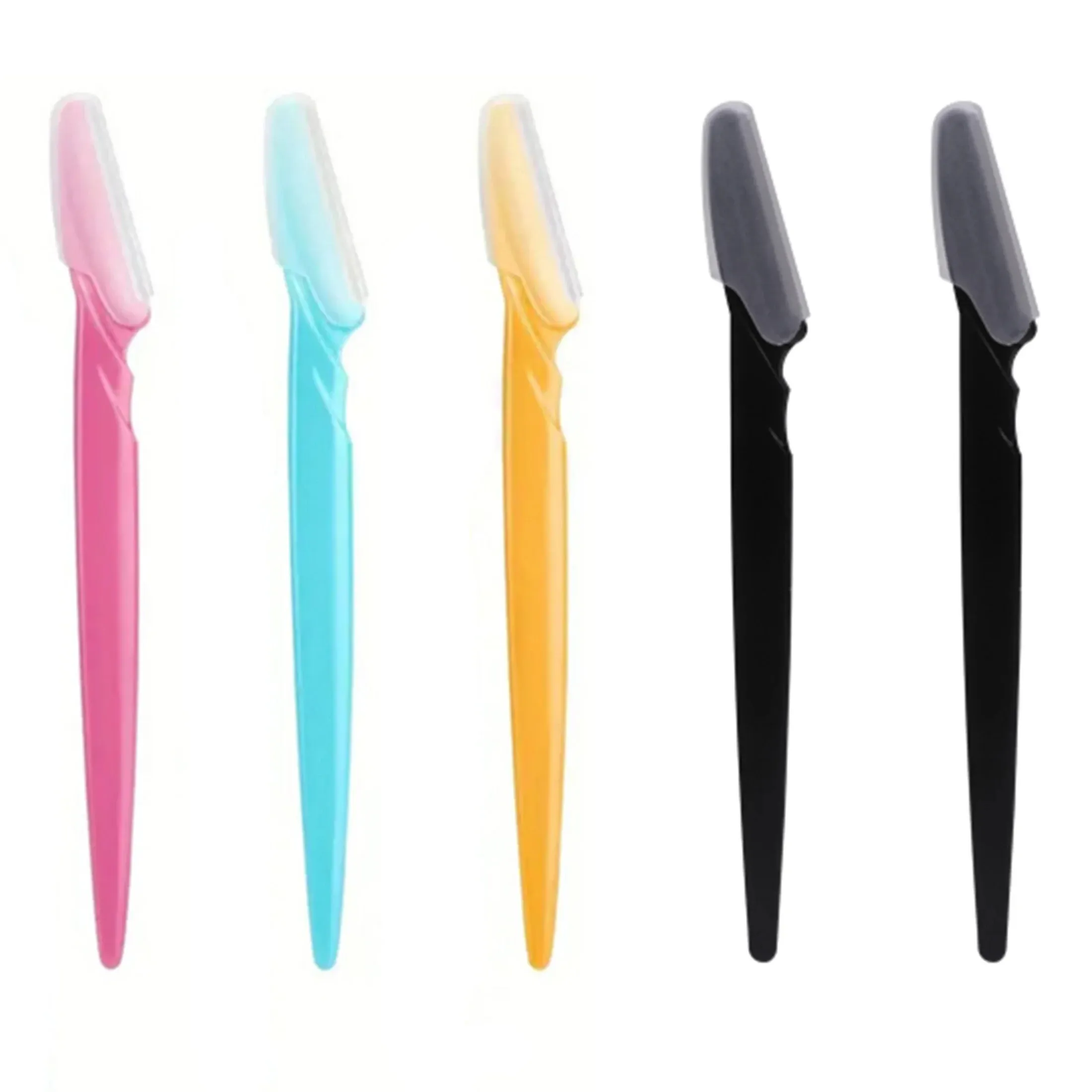 Lot de 12, 30 ou 60 rasoirs à sourcils et rasoirs faciaux pour femme, outils de dermaplaning exfoliants multifonctionnels avec capuchon de sécurité de précision 7