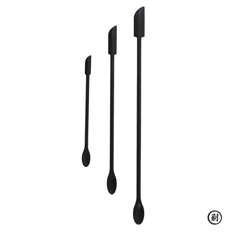 Ensemble de 3 grattoirs en silicone pour la cuisson, à double extrémité 2 en 1, avec mini flacon cosmétique et spatule à confiture 7