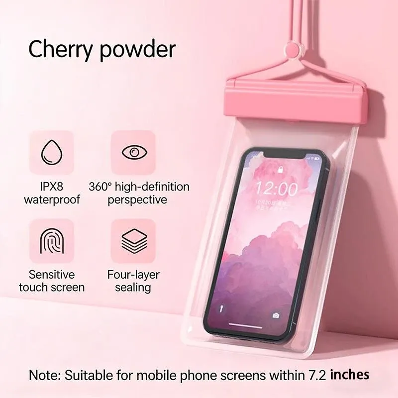 Pochette étanche pour téléphone à bandoulière universelle, transparente et compatible écran tactile, idéale pour la natation, la plongée et les déplacements quotidiens 9