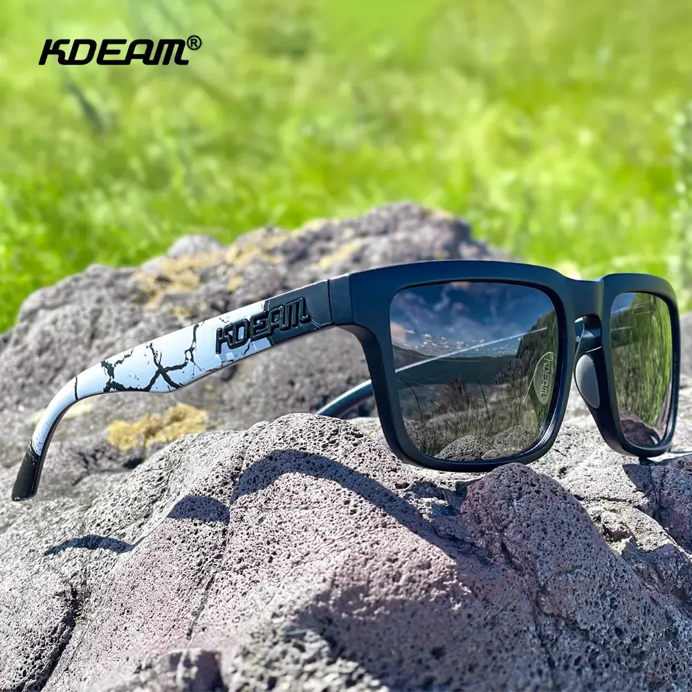 Lunettes de soleil polarisées unisexes KDEAM, pour la pêche, la conduite et les activités de plein air