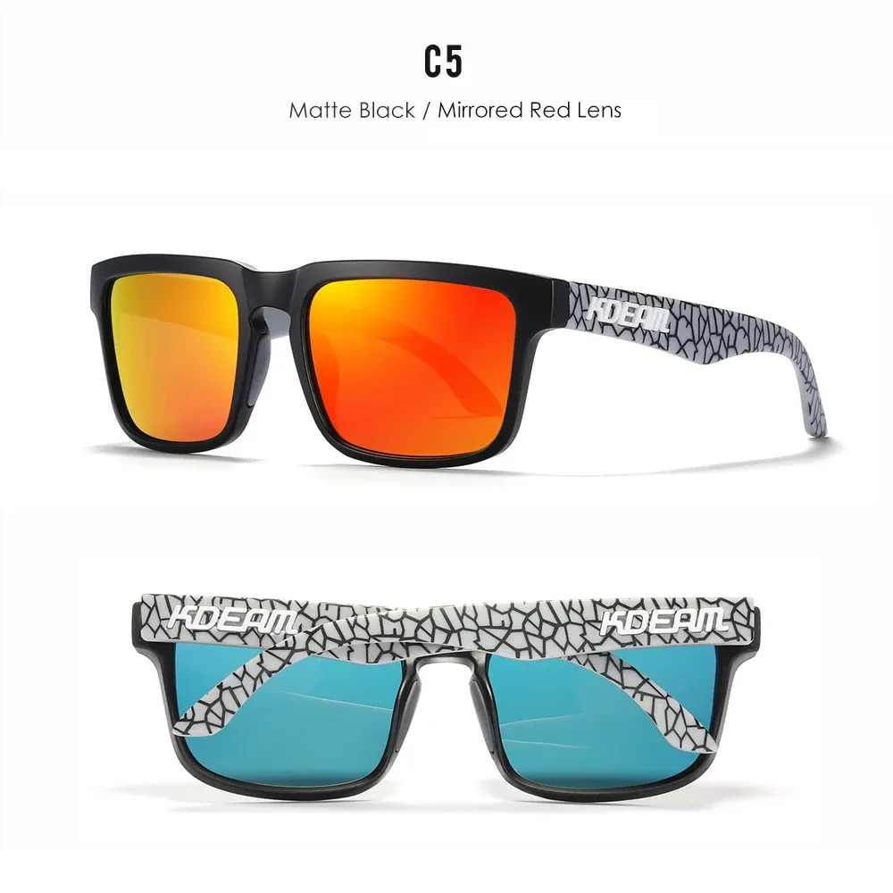 Lunettes de soleil polarisées unisexes KDEAM, pour la pêche, la conduite et les activités de plein air 33