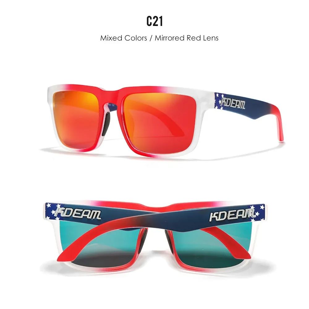 Lunettes de soleil polarisées unisexes KDEAM, pour la pêche, la conduite et les activités de plein air 19