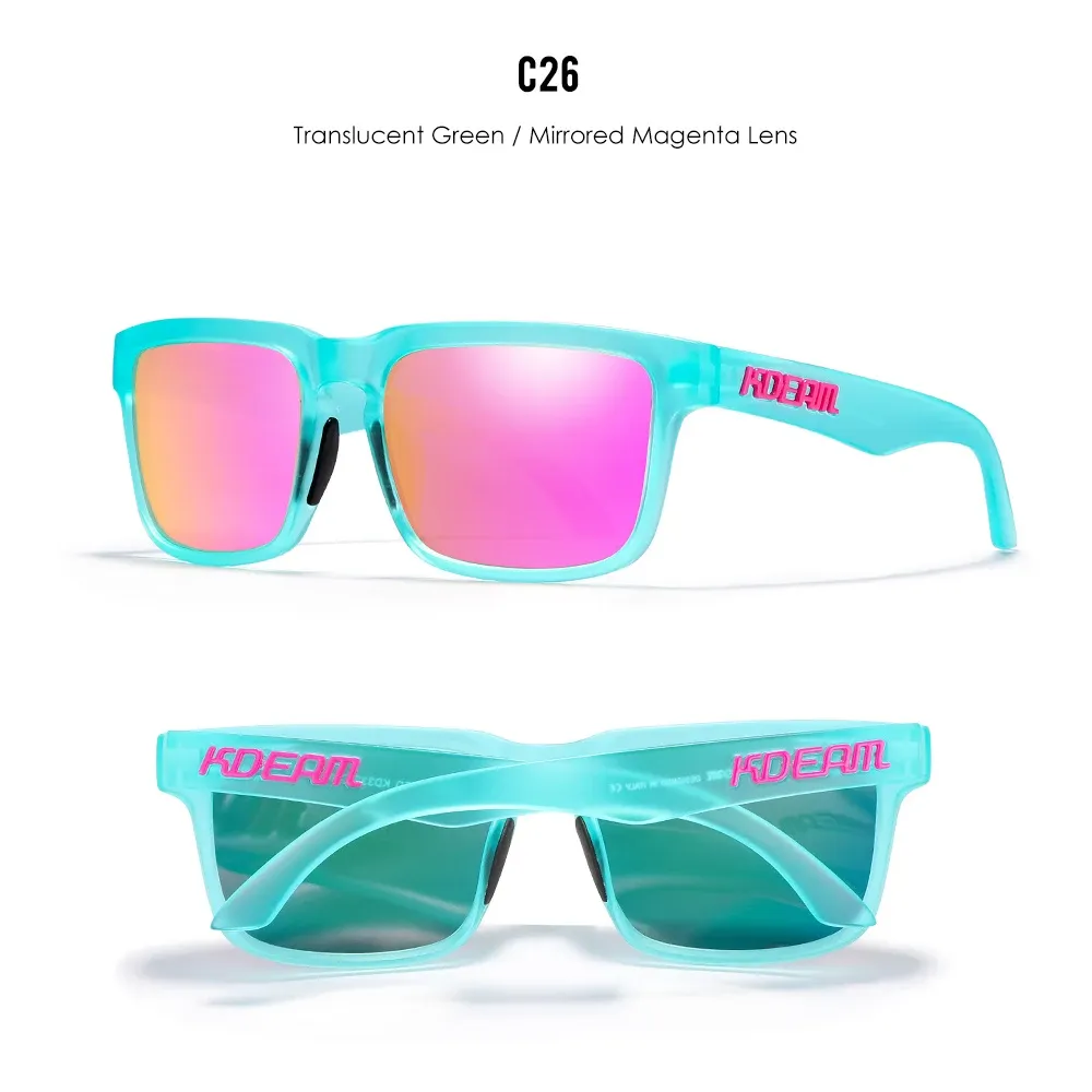 Lunettes de soleil polarisées unisexes KDEAM, pour la pêche, la conduite et les activités de plein air 22