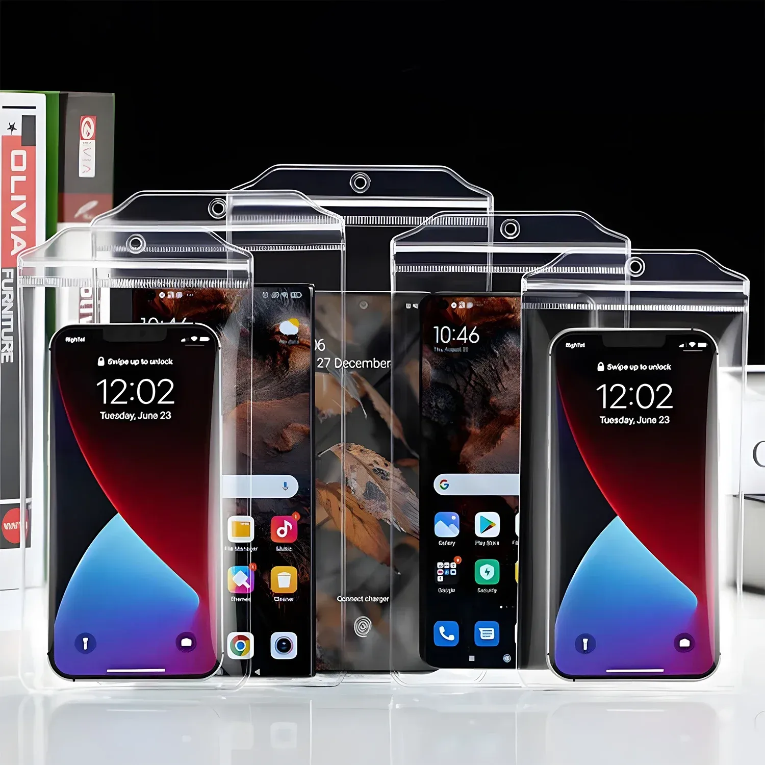 Étui universel étanche pour téléphone portable à écran tactile, compatible iPhone et Xiaomi 6