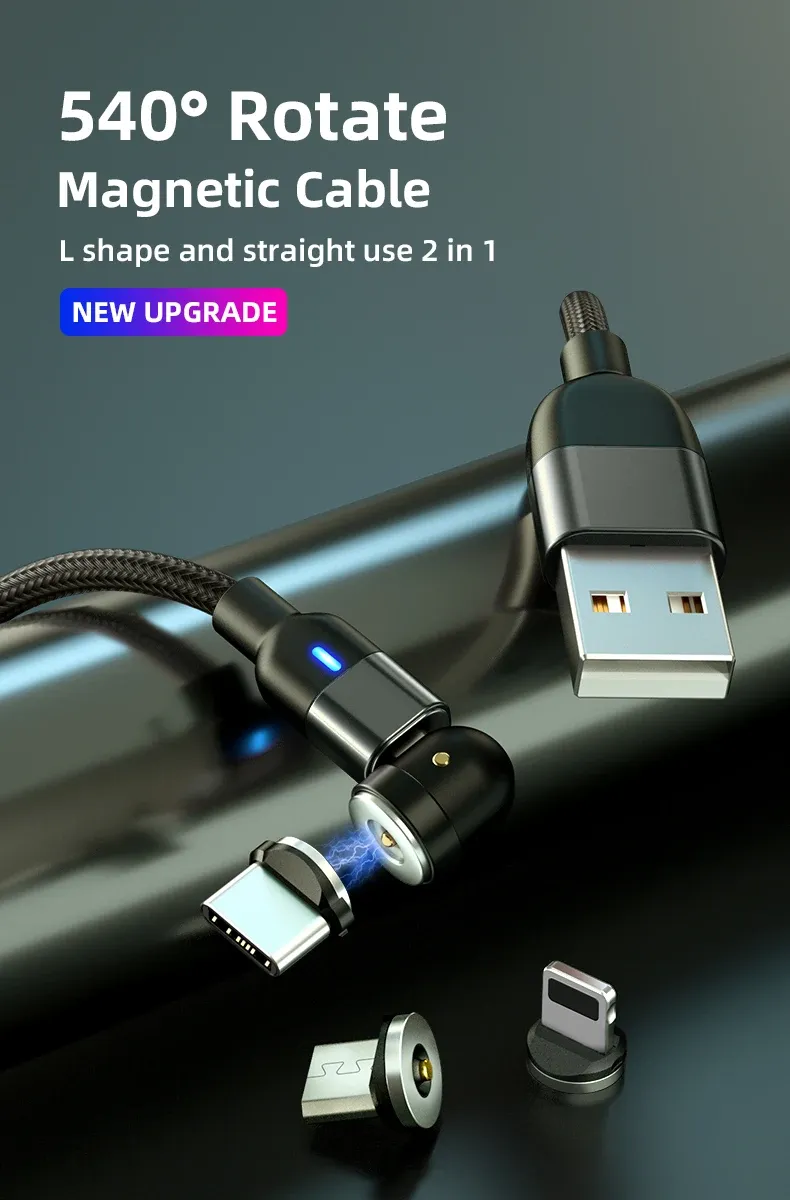 Câble magnétique rotatif, vue produit