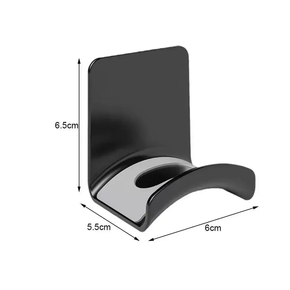 Support de casque universel adhésif en plastique, support mural sous bureau, support de casque pour gaming, support d'écouteurs 5