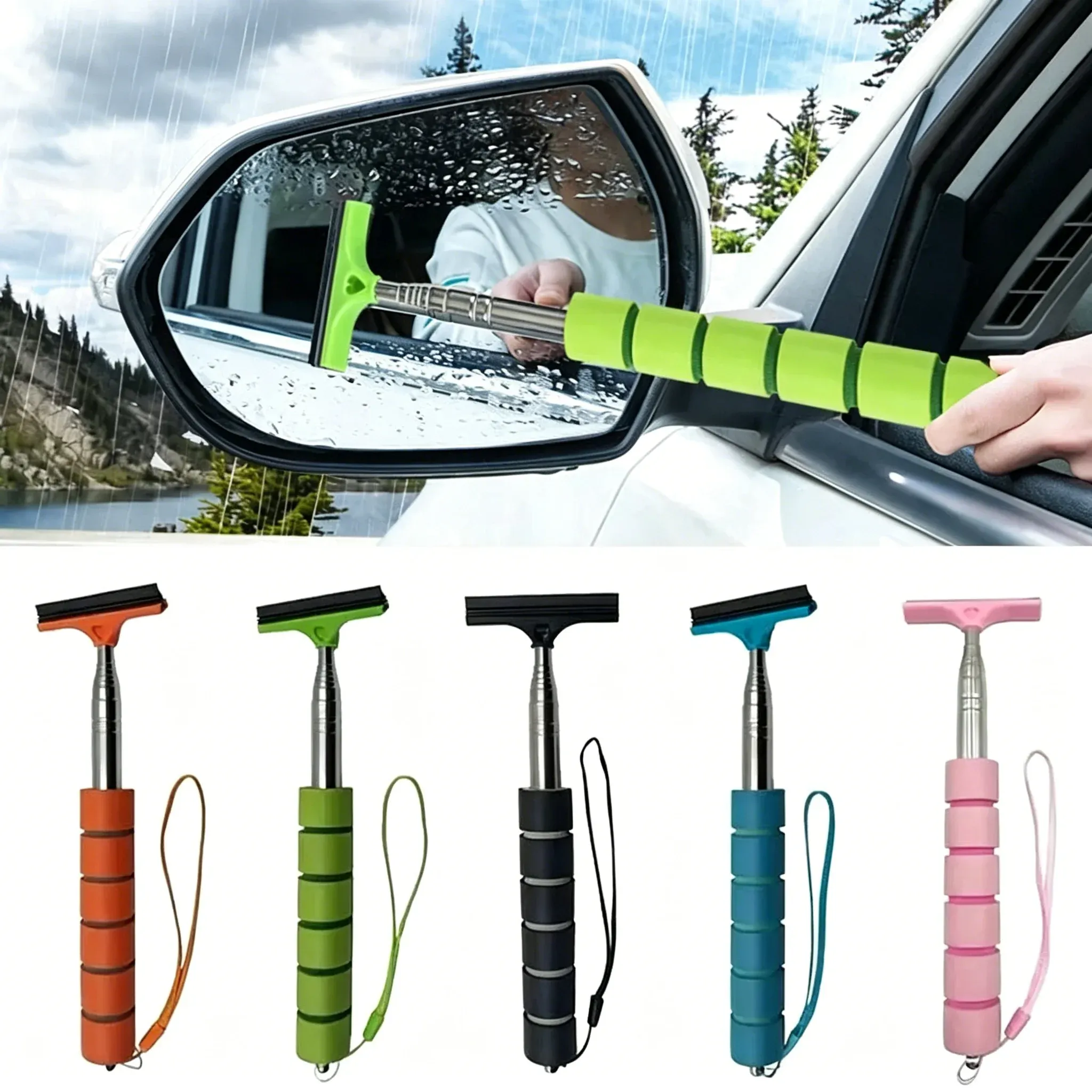 Brosse télescopique et grattoir anti-buée pour pare-brise de voiture 2