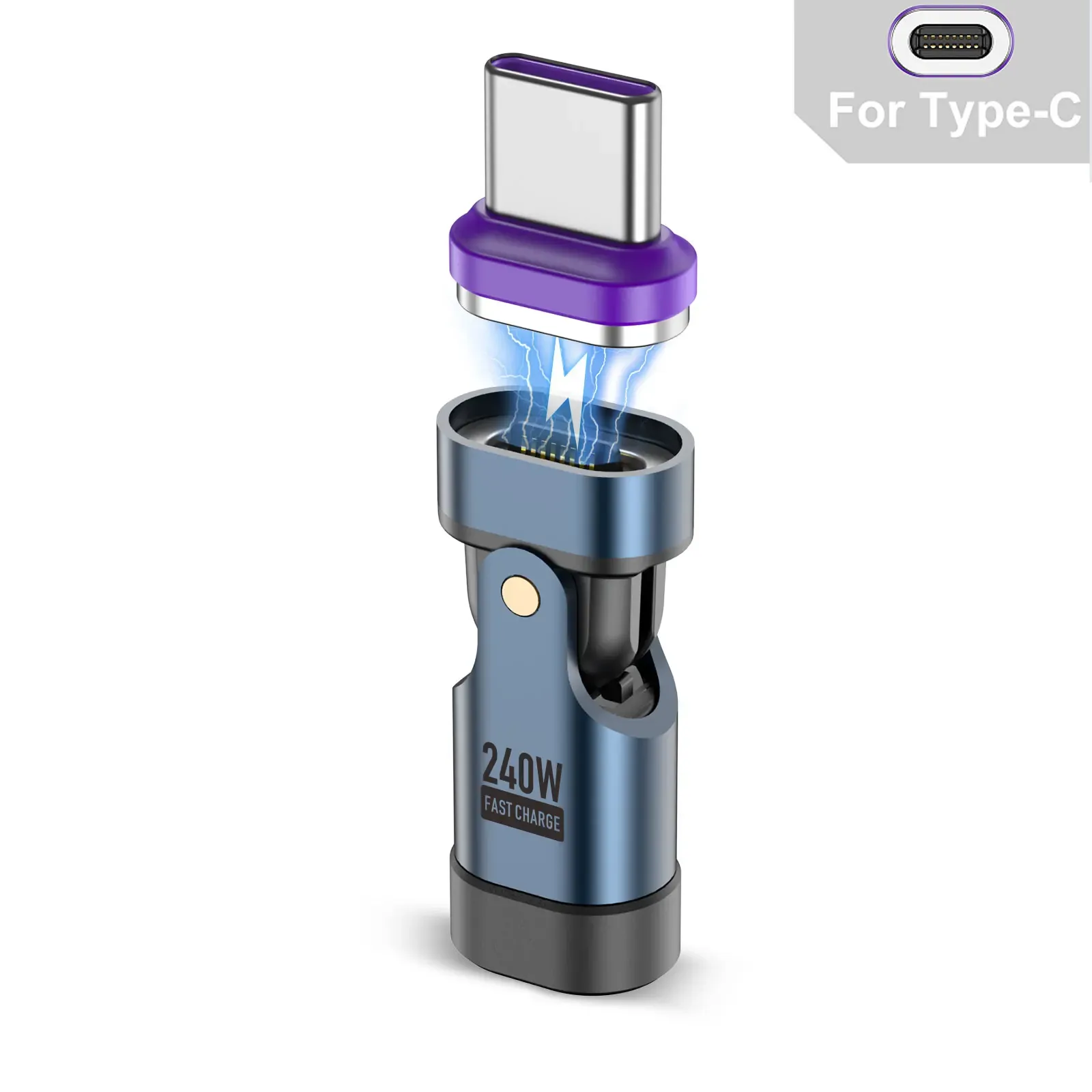 USLION Adaptateur USB-C magnétique 240 W, charge rapide 13
