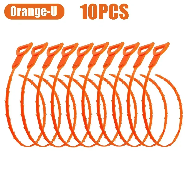 Crochet de dragage pour cheveux, outil de débouchage pour canalisations et éviers, déboucheur de siphon, crochet pour évacuation de toilettes, fournitures de nettoyage 10