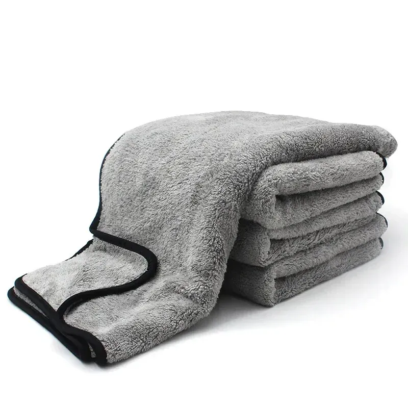 Serviette en microfibre super absorbante pour lavage de voiture, séchage sans traces - Image 1