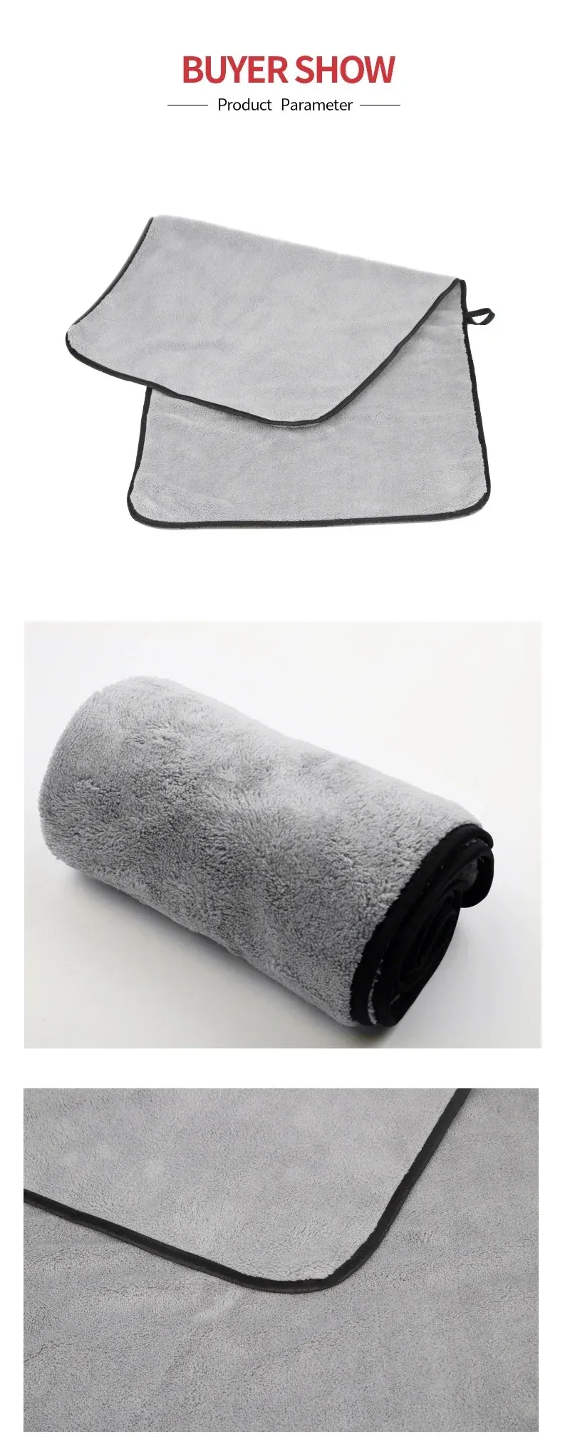 Détail de la texture en microfibre
