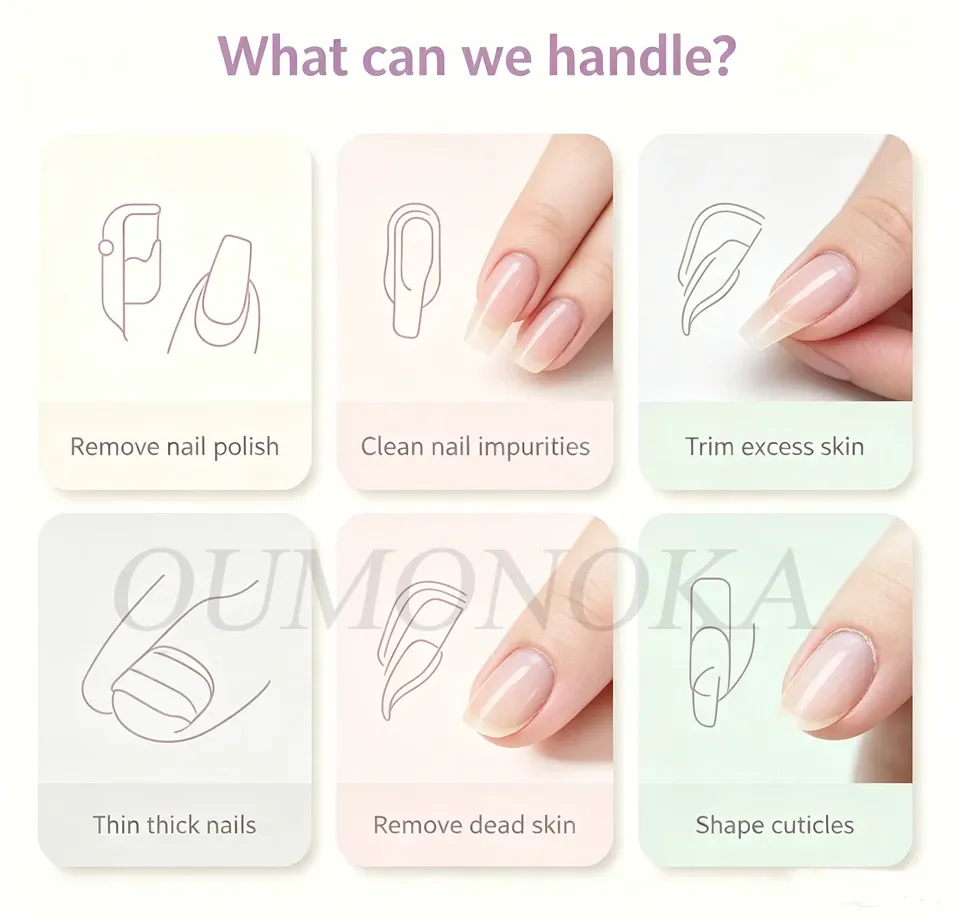 Utilisation de la lime électrique pour ongles