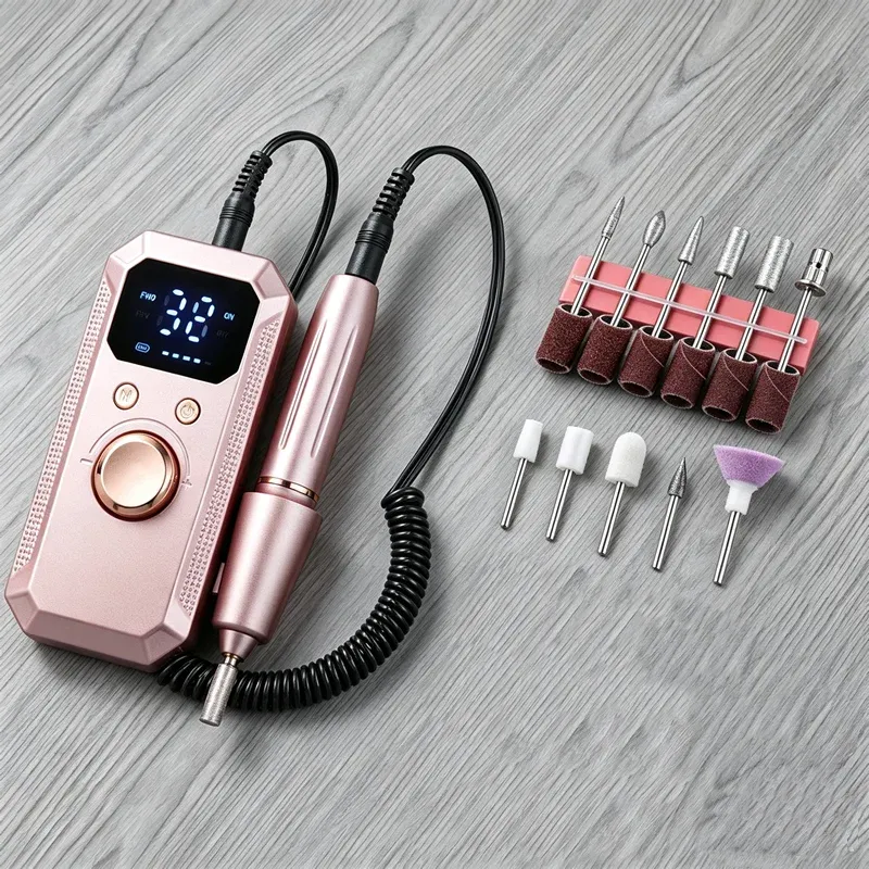 Kit professionnel de manucure avec ponceuse électrique à ongles et accessoires 10