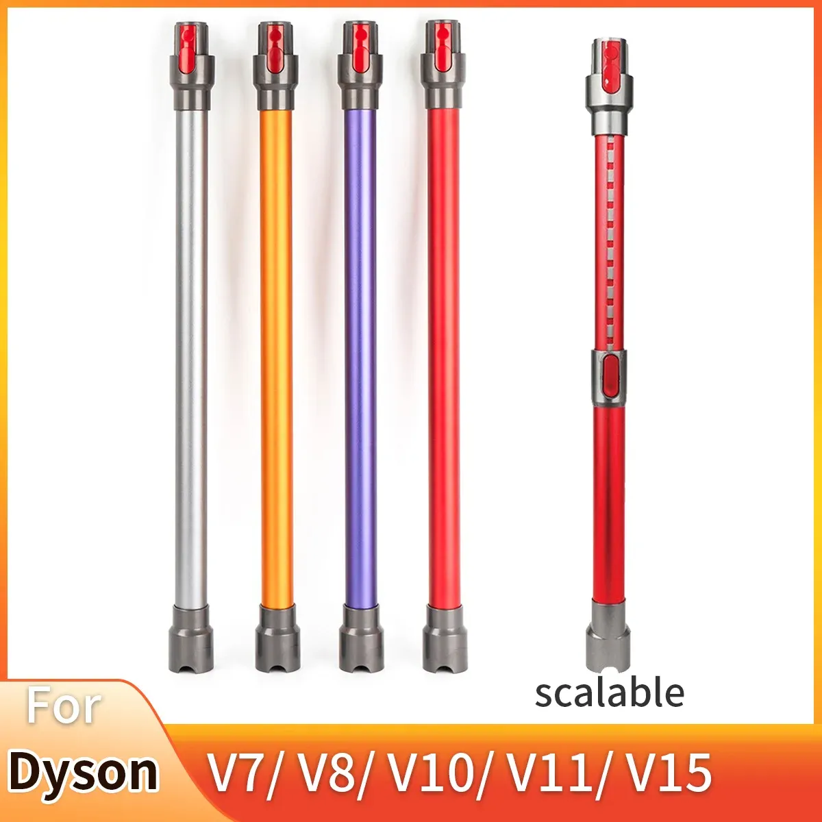 Tige d'extension et tube haute qualité pour aspirateur balai sans fil Dyson V7, V8, V10, V11 et V15 - Image 1