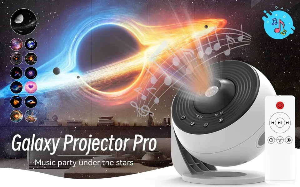 Projecteur Galaxy Pro en ambiance chambre