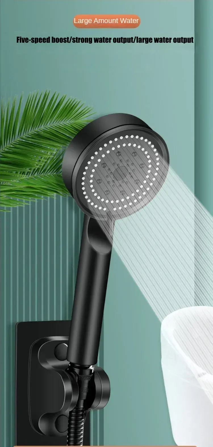 Pommeau de douche haute pression, vue d'ensemble