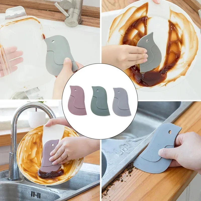 Grattoir de cuisine en action sur une surface