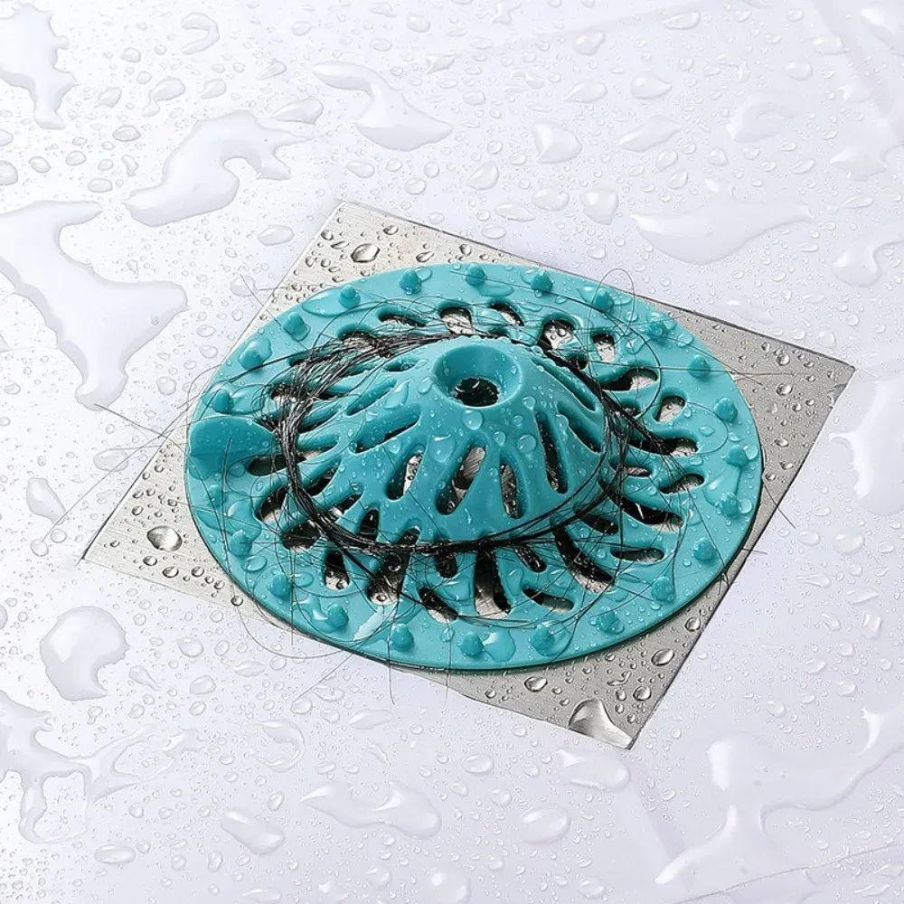 Bouchon filtre anti-cheveux pour douche, baignoire et évier de cuisine 4