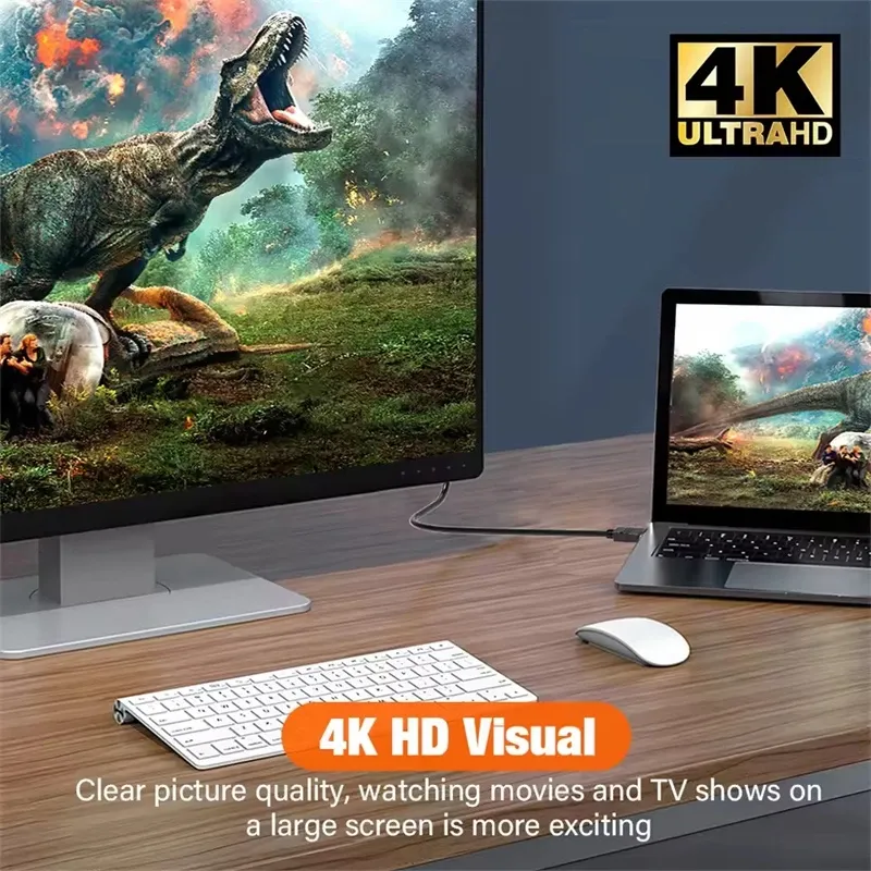 Câble adaptateur HDMI vers DVI 1080p, bidirectionnel, compatible PC, TV, box, PS4, lecteur DVD et vidéoprojecteur 4