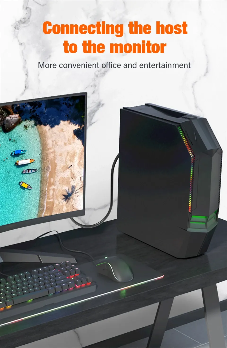 Câble convertisseur HDMI vers DVI, détail de connexion