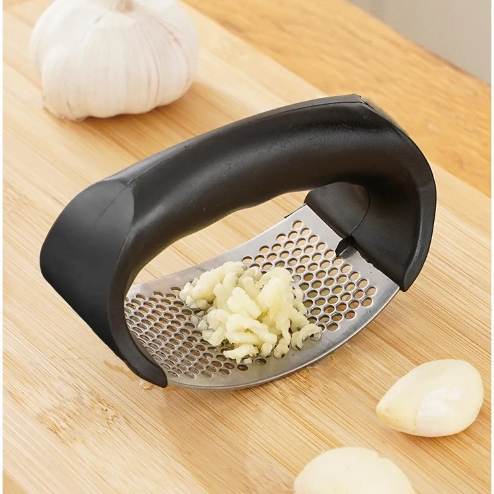 Presse-ail manuel en acier inoxydable, écrase-ail, outil pour hacher l'ail, ustensile pour fruits et légumes, accessoire de cuisine, gadget 3