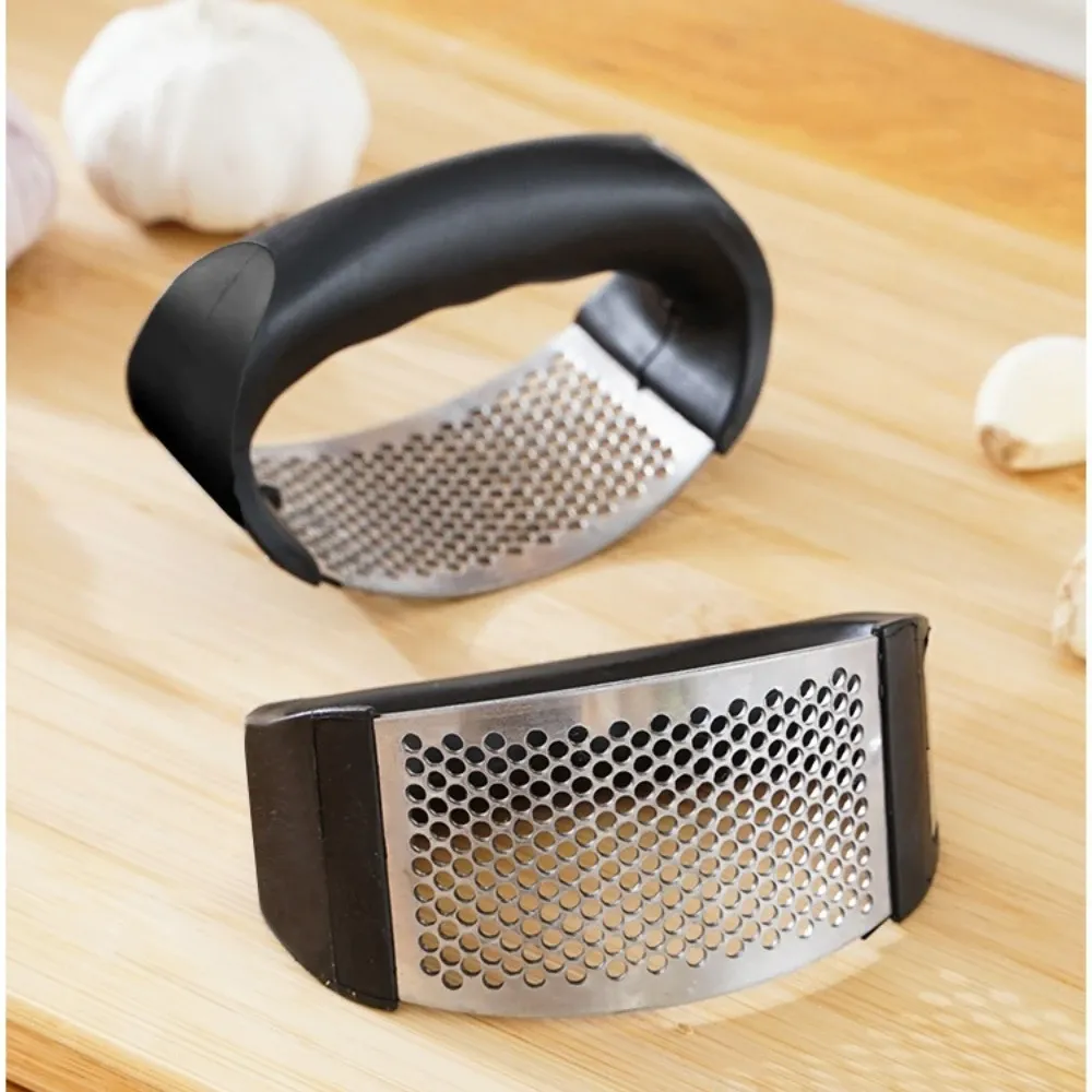 Presse-ail manuel en acier inoxydable, écrase-ail, outil pour hacher l'ail, ustensile pour fruits et légumes, accessoire de cuisine, gadget 2