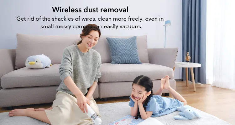 Aspirateur à main Mijia dans un intérieur moderne