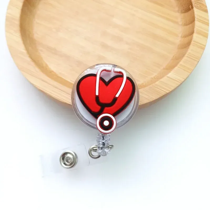 Porte-badge rétractable, vue rapprochée