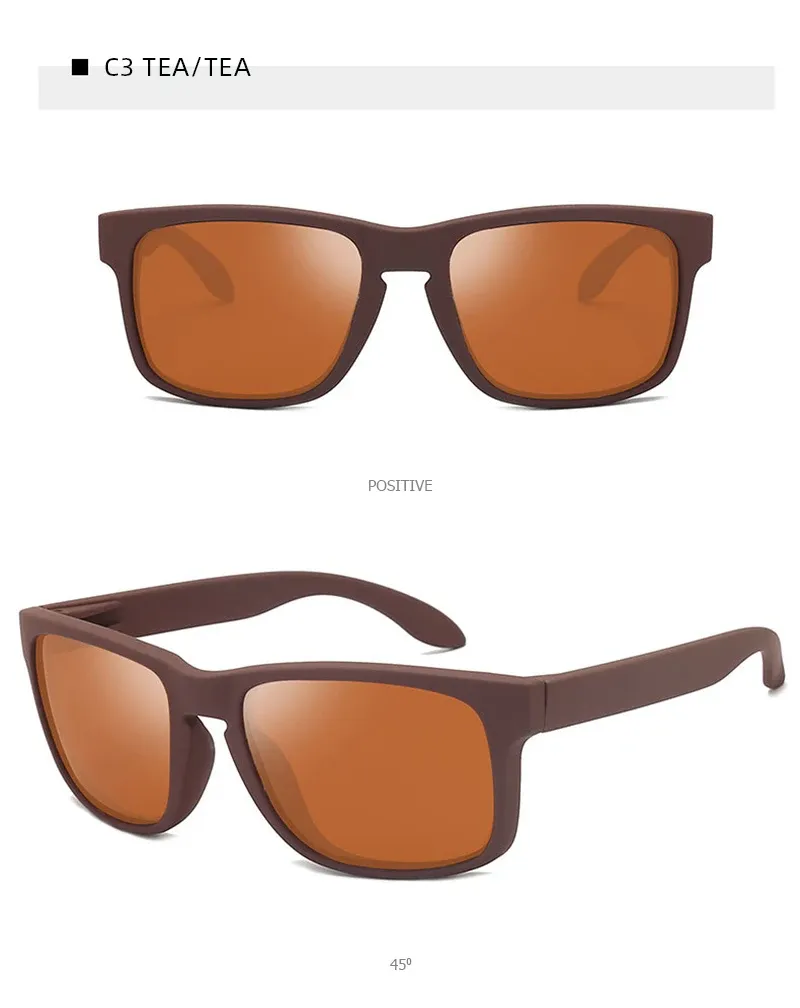 Lunettes de soleil carrées, vue de face
