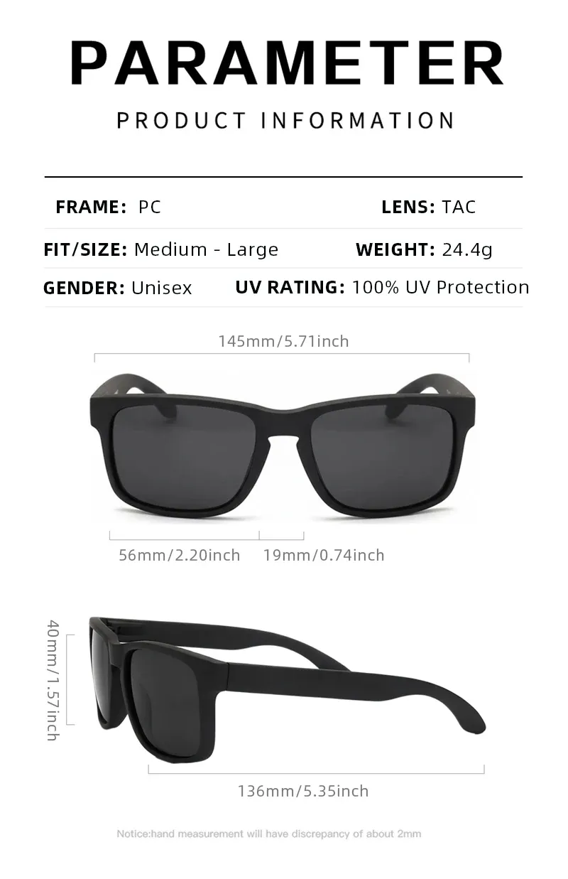 Lunettes de soleil carrées portées en extérieur