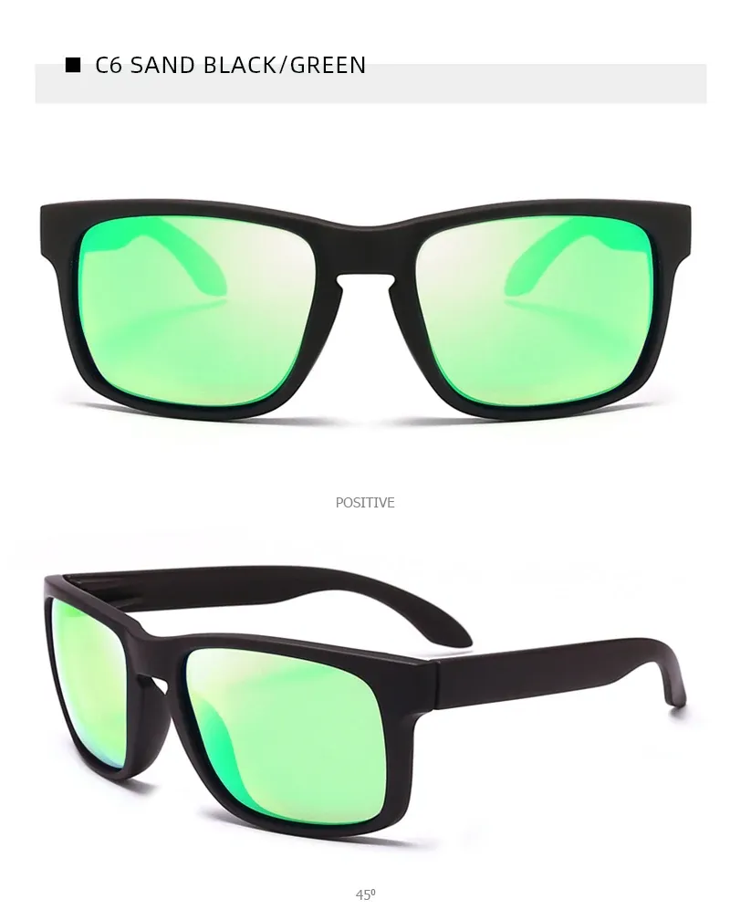 Lunettes de soleil carrées pour sports de plein air